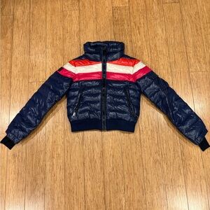 SAM. Navy and Black Puffer Jacket
